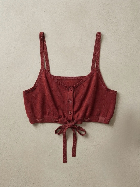 Savage X Fenty Tops - Savage x Fenty Pointelle Knit Bralette Crop Top